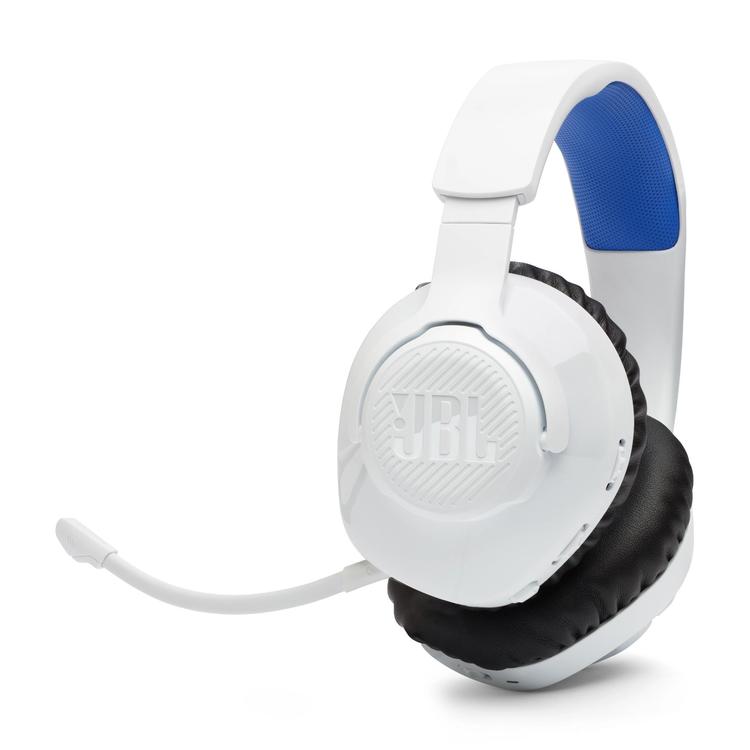 JBL Quantum 360P | Casque de jeu circum-auriculaire - Sans Fil - Pour Console Playstation - Blanc/Bleu-SONXPLUS Rivière-du-Loup