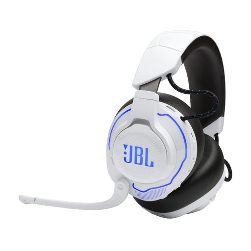 JBL Quantum 910P | Casque de jeu Pro circum-auriculaire - Sans Fil - Pour Console Playstation - Éclairage RGB - Réduction de bruit - Blanc/Bleu-SONXPLUS Rivière-du-Loup