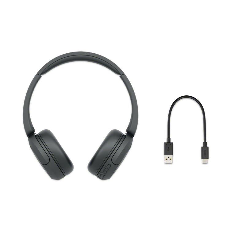 Sony WHCH520 | Écouteurs supra-auriculaires - Sans fil - Bluetooth - Jusqu'à 50 heures d'autonomie - Noir-SONXPLUS Rivière-du-Loup