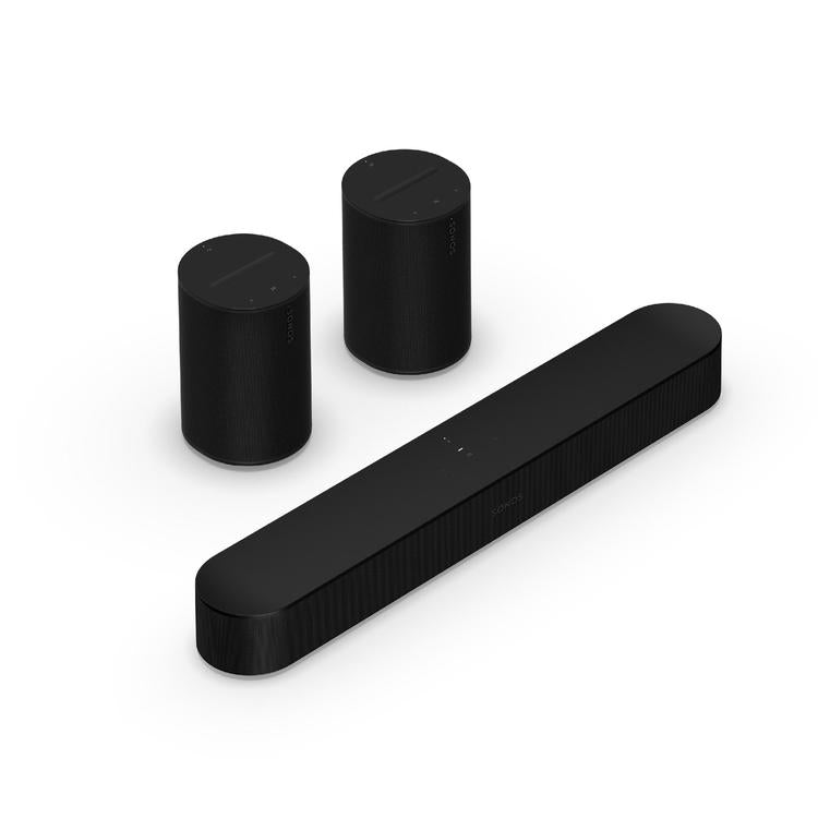 Sonos | Ensemble de son ambiophonique avec Beam - 2 Era 100 + Beam - Noir-SONXPLUS Rivière-du-Loup