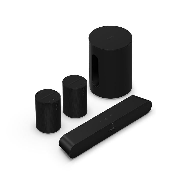 Sonos | Ensemble immersif avec Ray - Sub Mini - 2 x Era 100 - Noir-SONXPLUS Rivière-du-Loup