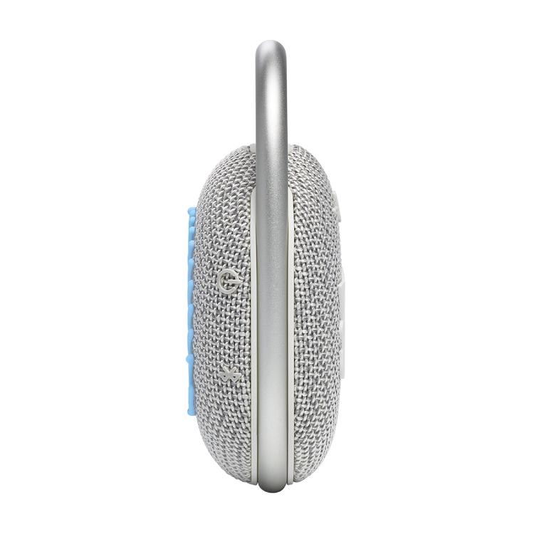 JBL Clip 4 Eco | Haut-parleur - Ultra-portable - Étanche - Bluetooth - Mousqueton intégré - Blanc-SONXPLUS Rivière-du-Loup