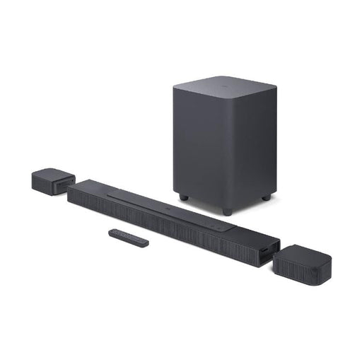 JBL Bar 700 Pro | Barre de son compacte 5.1 - Avec Haut-parleurs surround amovibles - Caisson de graves sans fil - Dolby Atmos - Bluetooth - 620W - Noir-SONXPLUS Rivière-du-Loup
