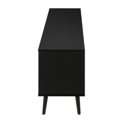 Monarch Specialties I 2781 | Meuble pour téléviseur 72'' - Base noir - Avec 2 portes simili-bois-SONXPLUS Rivière-du-Loup