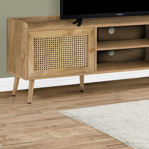 Monarch Specialties I 2723 | Meuble pour téléviseur 72'' - Avec rangement - Noyer-SONXPLUS Rivière-du-Loup
