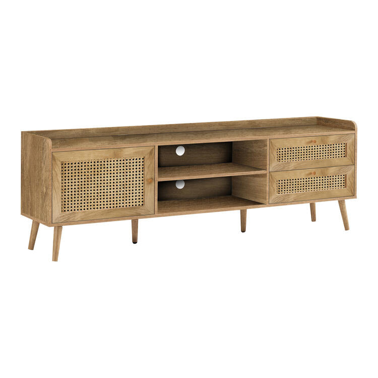 Monarch Specialties I 2723 | Meuble pour téléviseur 72'' - Avec rangement - Noyer-SONXPLUS Rivière-du-Loup