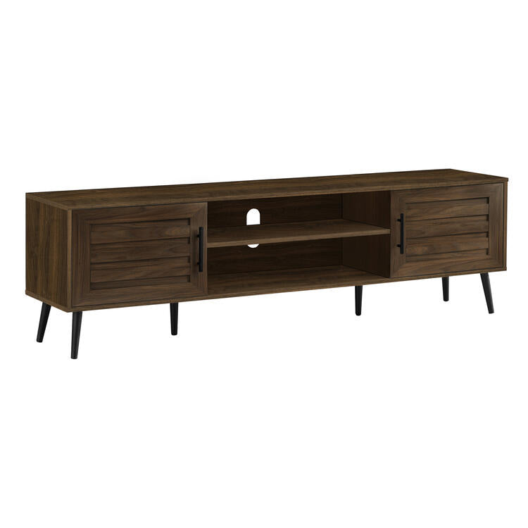 Monarch Specialties I 2717 | Meuble pour téléviseur 72'' - Simili-bois brun - Avec 2 portes-SONXPLUS Rivière-du-Loup