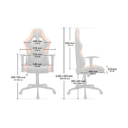 Cougar Armor Elite 300114 | Chaise de jeu - Ergonomique et réglable - Cuir PVC - Blanche-SONXPLUS Rivière-du-Loup