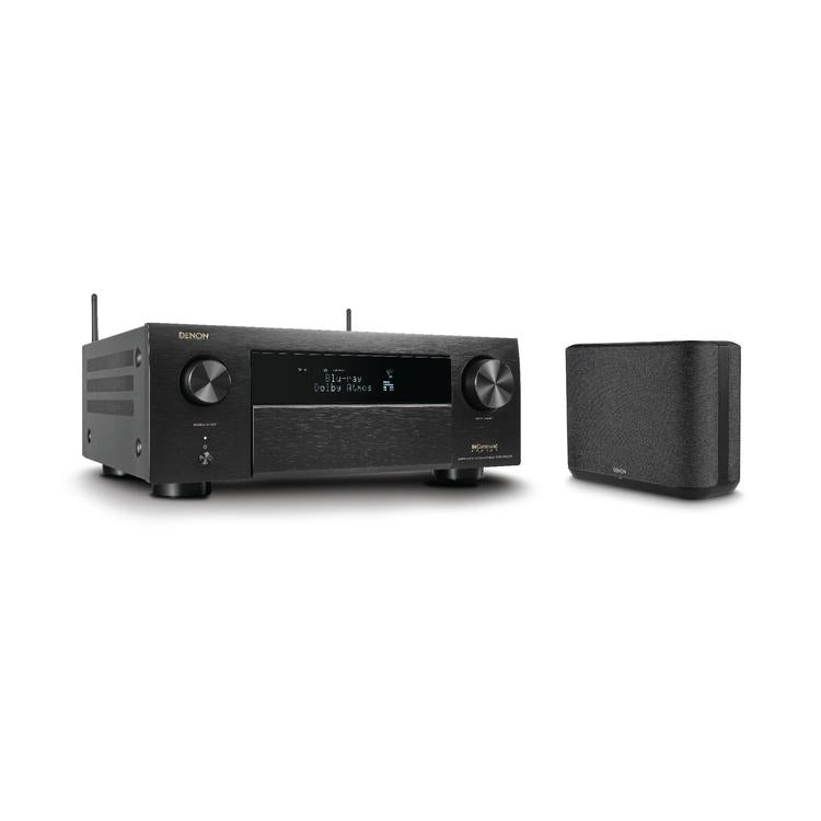 Denon AVRX4800H & HOME250 | Récepteur AV 9.4 canaux et haut-parleur sans-fil - 8K - Auro 3D - Cinéma maison - HEOS - Noir-SONXPLUS Rivière-du-Loup