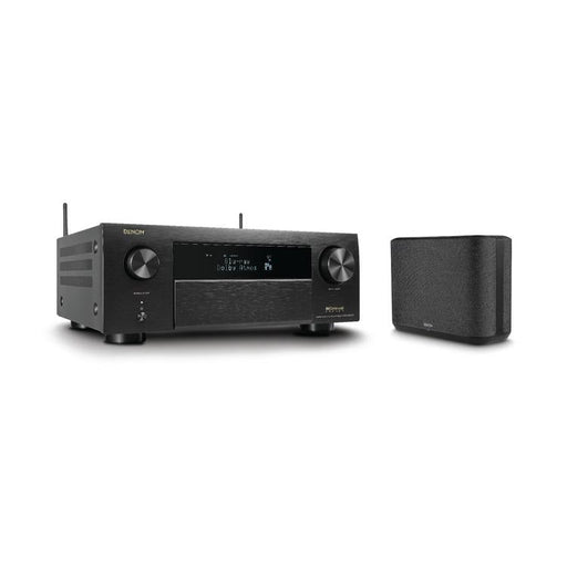 Denon AVRX4800H & HOME250 | Récepteur AV 9.4 canaux et haut-parleur sans-fil - 8K - Auro 3D - Cinéma maison - HEOS - Noir-SONXPLUS Rivière-du-Loup