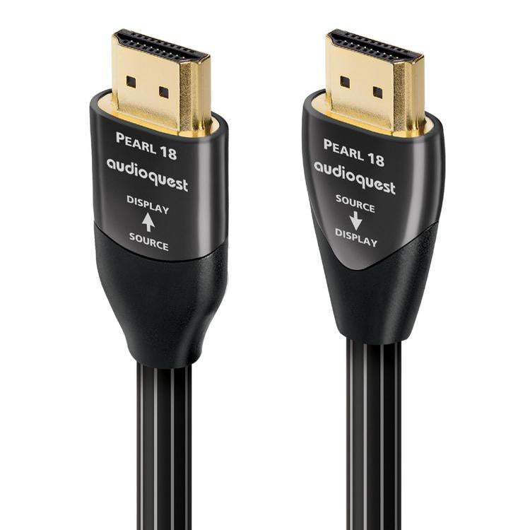 Audioquest Pearl | Câble HDMI actif - Transfert jusqu'à 8K Ultra HD - HDR - eARC - 18 Gbps - 10 Mètres-Sonxplus Rivière-du-Loup