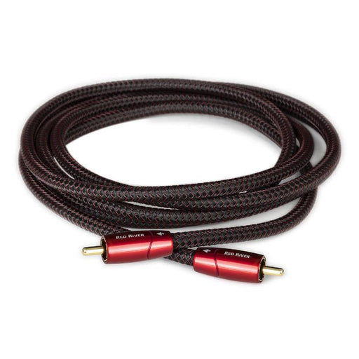 Audioquest Red River | Câble RCA à RCA - Extrémités soudées à froid plaquées Or - 1 Mètre-Sonxplus Rivière-du-Loup