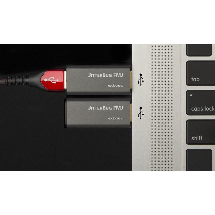 Audioquest JitterBug | Filtre de bruit USB - Full metal jacket - Noir-SONXPLUS Rivière-du-Loup