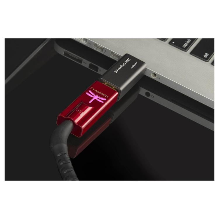 Audioquest JitterBug | Filtre de bruit USB - Full metal jacket - Noir-SONXPLUS Rivière-du-Loup