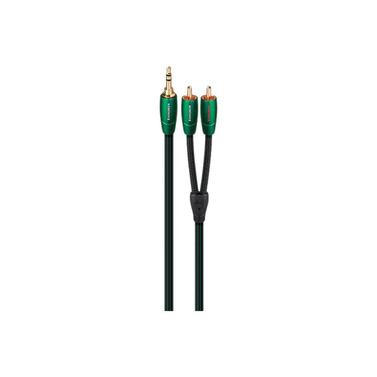 Audioquest Evergreen | Câble 3,5mm à RCA - Fiche RCA plaqués Or - 1 Mètre-SONXPLUS Rivière-du-Loup