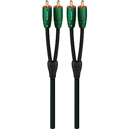 Audioquest Evergreen | Câble RCA à RCA - Bouchons plaqués Or - 1 Mètre-SONXPLUS Rivière-du-Loup