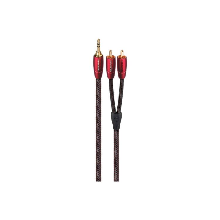 Audioquest Golden Gate | Câble 3,5mm à RCA - Bouchons plaquées Or - 1 Mètre-Sonxplus Rivière-du-Loup