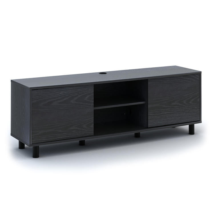 Sonora S20V65N | Meuble téléviseur - 65" de large - 2 Armoires - Noir-SONXPLUS Rivière-du-Loup
