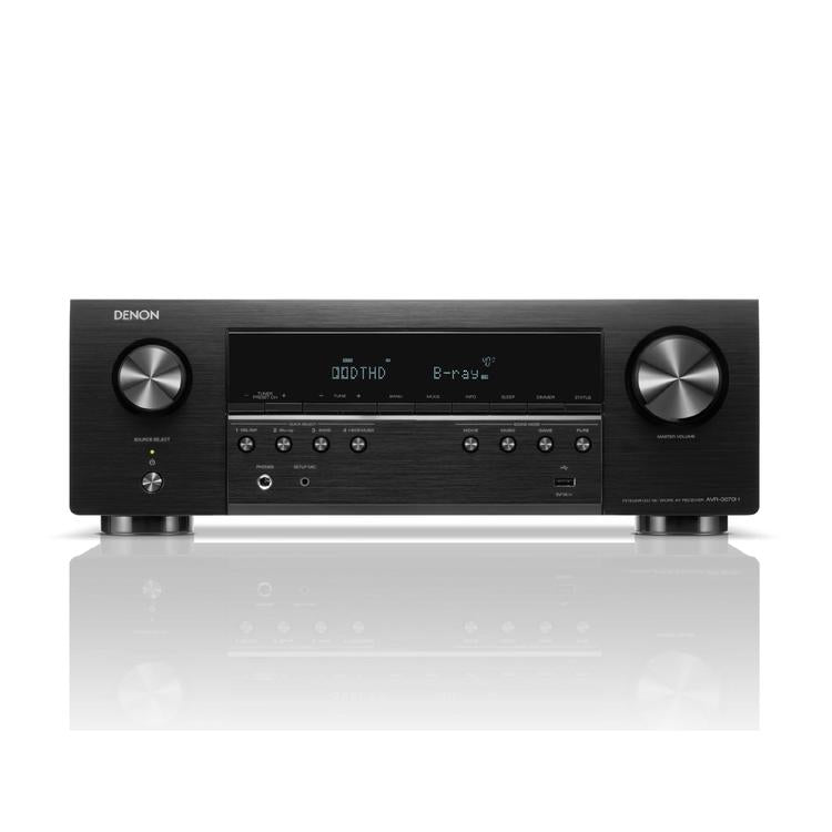 DENON AVRS670H | Récepteur AV cinéma maison 5.2 Canaux - HDMI 8K - Heos intégré - Bluetooth - Wi-Fi - Noir-SONXPLUS Rivière-du-Loup
