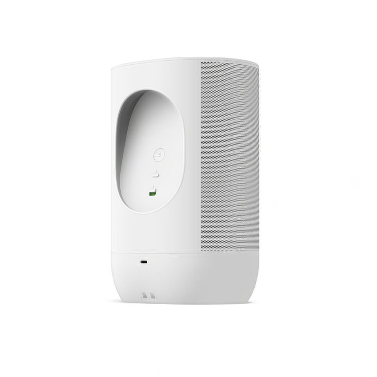 Sonos Move 2 | Haut-parleur sans fil - Stéréo - Commande Vocale - Jusqu'à 24 heures d'autonomies - Blanc-SONXPLUS Rivière-du-Loup