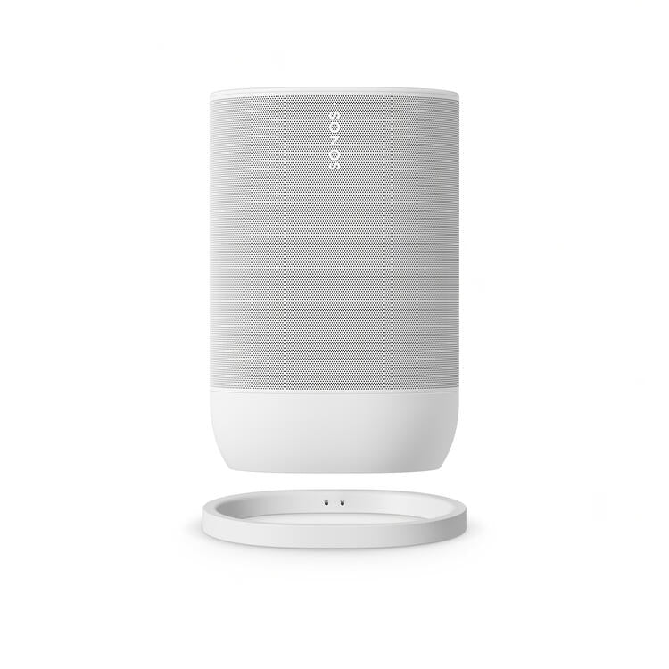 Sonos Move 2 | Haut-parleur sans fil - Stéréo - Commande Vocale - Jusqu'à 24 heures d'autonomies - Blanc-SONXPLUS Rivière-du-Loup