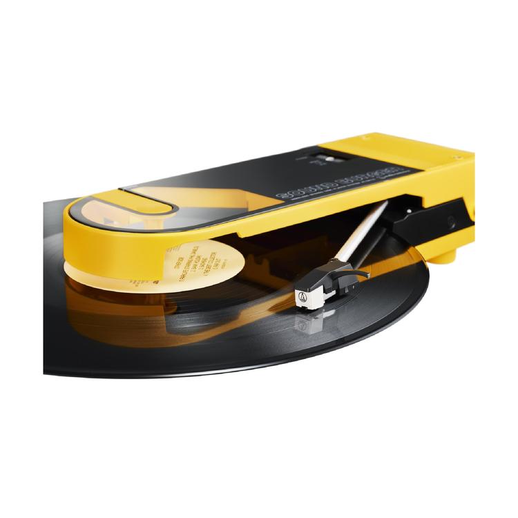 Audio-Technica AT-SB727-BK | Table tournante SoundBurger portable - Autonomie 12 heures - Jaune-SONXPLUS Rivière-du-Loup