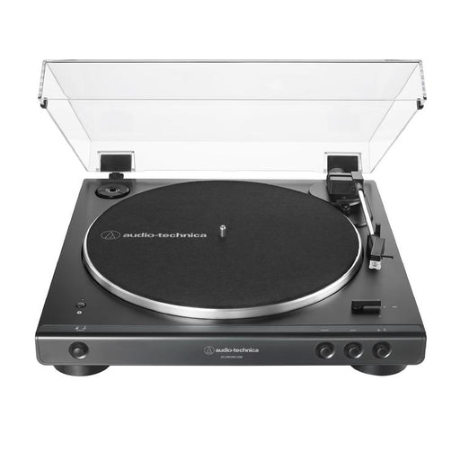 Audio-Technica AT-LP60XBT-USB-BK | Table tournante Stéréo - Entièrement automatique - Entraînement par courroie - USB - Bluetooth - Noir-SONXPLUS Rivière-du-Loup