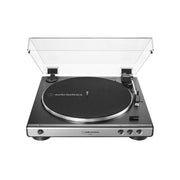 Audio-Technica AT-LP60X-GM | Table tournante Stéréo - Entraînement par courroie - Entièrement automatique - Métal Gun-SONXPLUS Rivière-du-Loup