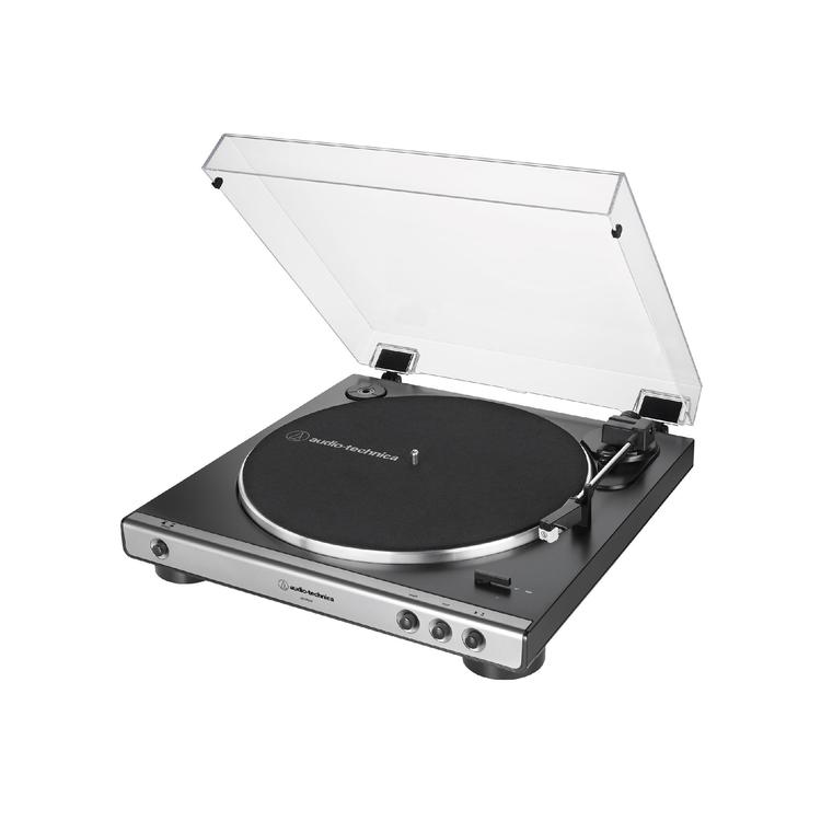 Audio-Technica AT-LP60X-GM | Table tournante Stéréo - Entraînement par courroie - Entièrement automatique - Métal Gun-SONXPLUS Rivière-du-Loup
