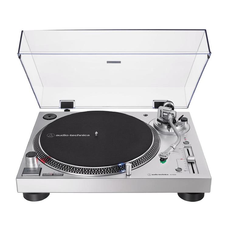 Audio-Technica AT-LP120XUSB-SV | Table tournante - Entraînement direct - Analogique et USB - Argent-SONXPLUS Rivière-du-Loup