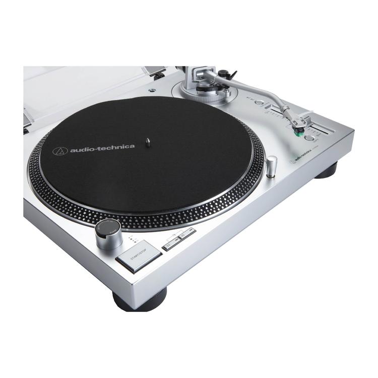 Audio-Technica AT-LP120XUSB-SV | Table tournante - Entraînement direct - Analogique et USB - Argent-SONXPLUS Rivière-du-Loup