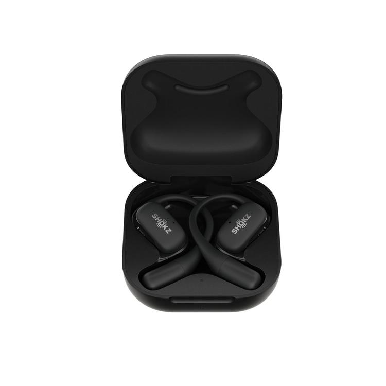SHOKZ OpenFit | Écouteurs à oreilles ouvertes - Jusqu'à 28 heures d'écoute - Bluetooth - Noir-SONXPLUS Rivière-du-Loup