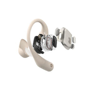 SHOKZ OpenFit | Écouteurs à oreilles ouvertes - Jusqu'à 28 heures d'écoute - Bluetooth - Beige-SONXPLUS Rivière-du-Loup