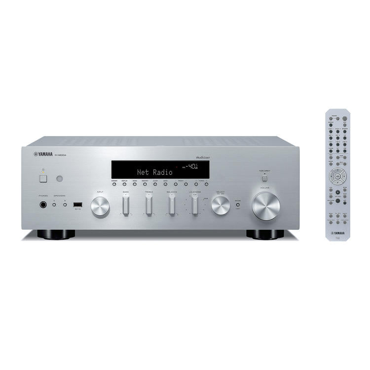 Yamaha R-N600A | Récepteur réseau/stéréo - MusicCast - Bluetooth - Wi-Fi - AirPlay 2 - Argent-SONXPLUS Rivière-du-Loup