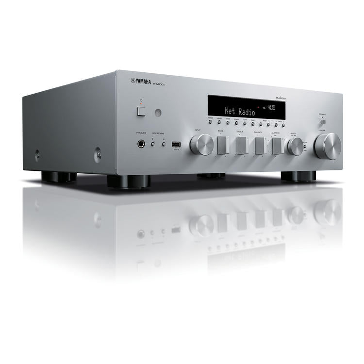 Yamaha R-N600A | Récepteur réseau/stéréo - MusicCast - Bluetooth - Wi-Fi - AirPlay 2 - Argent-SONXPLUS Rivière-du-Loup