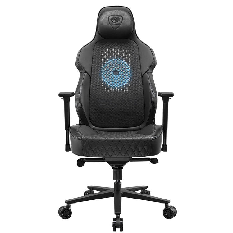 Cougar NxSys Aero | Chaise de jeu - Ventilateur de 200mm intégré - Siège baquet festonné - Noir-SONXPLUS Rivière-du-Loup