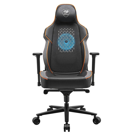 Cougar NxSys Aero | Chaise de jeu - Ventilateur de 200mm intégré - Siège baquet festonné - Orange-SONXPLUS Rivière-du-Loup