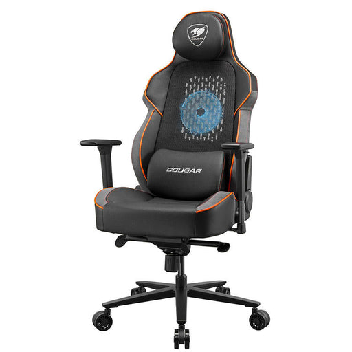 Cougar NxSys Aero | Chaise de jeu - Ventilateur de 200mm intégré - Siège baquet festonné - Orange-SONXPLUS Rivière-du-Loup