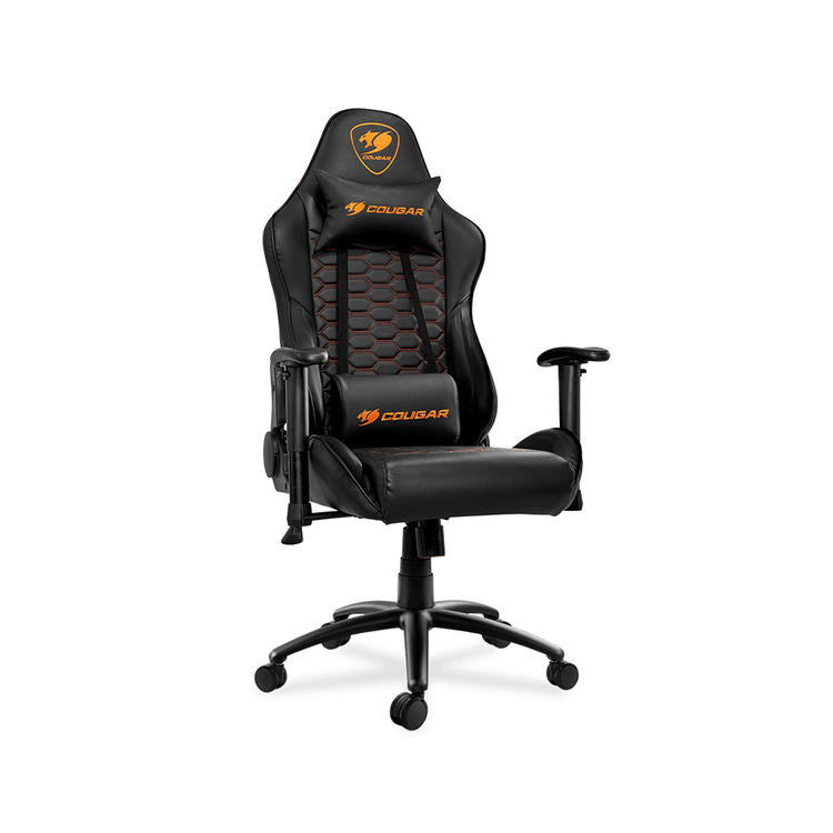 Cougar Outrider | Chaise de jeu - Inclinaison jusqu'à 180 degrés - Logo brodé - Noir-SONXPLUS Rivière-du-Loup