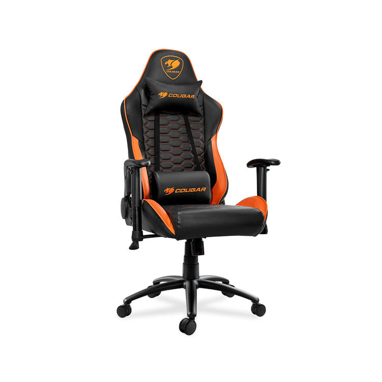 Cougar Outrider | Chaise de jeu - Inclinaison jusqu'à 180 degrés - Logo brodé - Orange-SONXPLUS Rivière-du-Loup