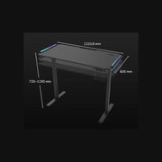 Cougar E-Deimus 120 | Table de jeu électrique - Ports intégrés - Éclairage RVB - Noir-SONXPLUS Rivière-du-Loup