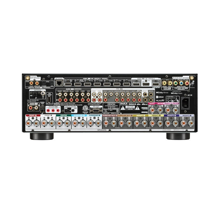 Denon AVRX6800H | Récepteur AV 11.4 canaux - Cinéma maison - 3D - 8K - HEOS - Noir-SONXPLUS Rivière-du-Loup