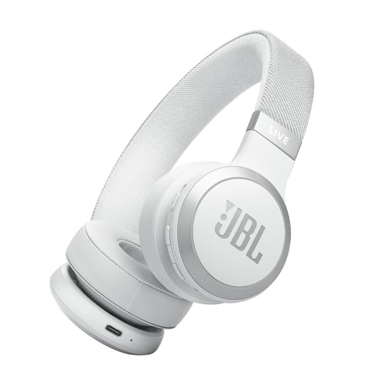 JBL Live 670NC | Écouteurs circum-auriculaires - Sans fil - Bluetooth - Blanc-SONXPLUS Rivière-du-Loup