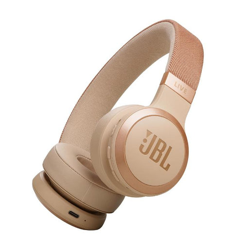 JBL Live 670NC | Écouteurs circum-auriculaires - Sans fil - Bluetooth - Sable-SONXPLUS Rivière-du-Loup