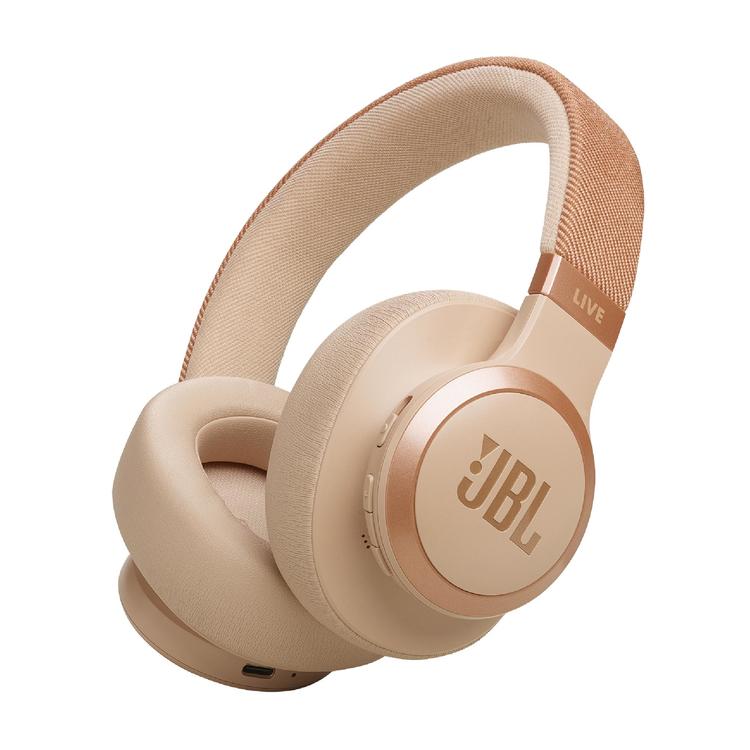 JBL Live 770NC | Écouteurs circum-auriculaires - Sans fil - Bluetooth - Sable-SONXPLUS Rivière-du-Loup