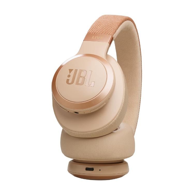 JBL Live 770NC | Écouteurs circum-auriculaires - Sans fil - Bluetooth - Sable-SONXPLUS Rivière-du-Loup