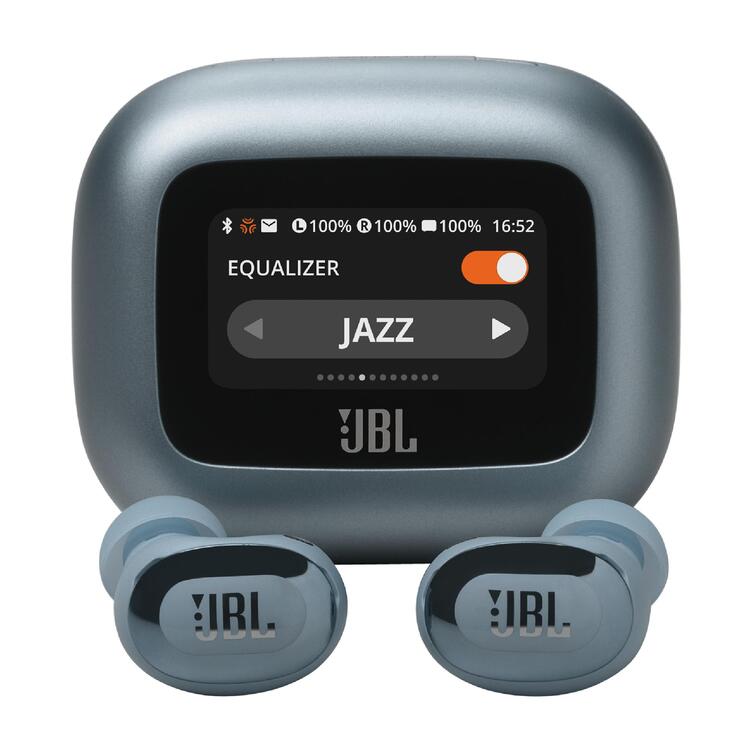 JBL Live Buds 3 | Écouteurs intra-auriculaires - Écran tactile LED 1,45" - Bluetooth - Bleu-SONXPLUS Rivière-du-Loup