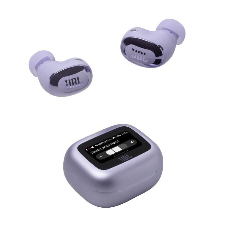 JBL Live Buds 3 | Écouteurs intra-auriculaires - Écran tactile LED 1,45" - Bluetooth - Mauve-SONXPLUS Rivière-du-Loup