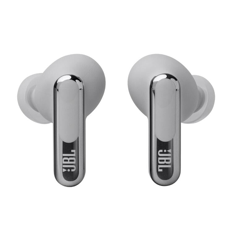 JBL Live Beam 3 | Écouteurs intra-auriculaires - Écran tactile LED 1,45" - Argent-SONXPLUS Rivière-du-Loup