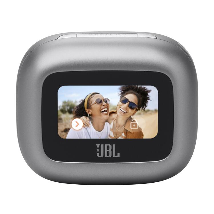 JBL Live Beam 3 | Écouteurs intra-auriculaires - Écran tactile LED 1,45" - Argent-SONXPLUS Rivière-du-Loup